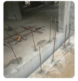 我院研發(fā)的無機膠應用于商河某工程